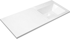 Style Line Мебель для ванной Даллас 110 R Люкс Plus 3 ящика белая – фотография-8